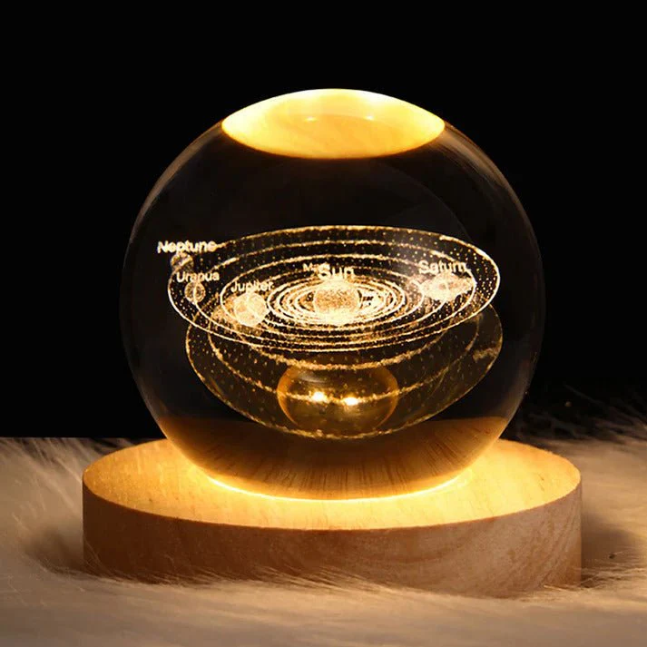 AstroSphere Crystal Lamp – Moon Lamp & Saturn Lamp - Image 9